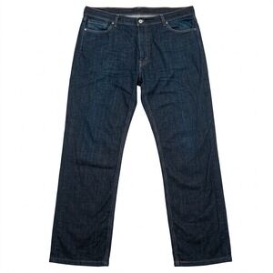 Levi's 541 Athletic Taper Mens Jeans W42 L32 Dark Wash Indigo Stretch Denim Blue
